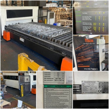 2016 Mazak Optiplex 4020 Fiber II 6kW Laser 1